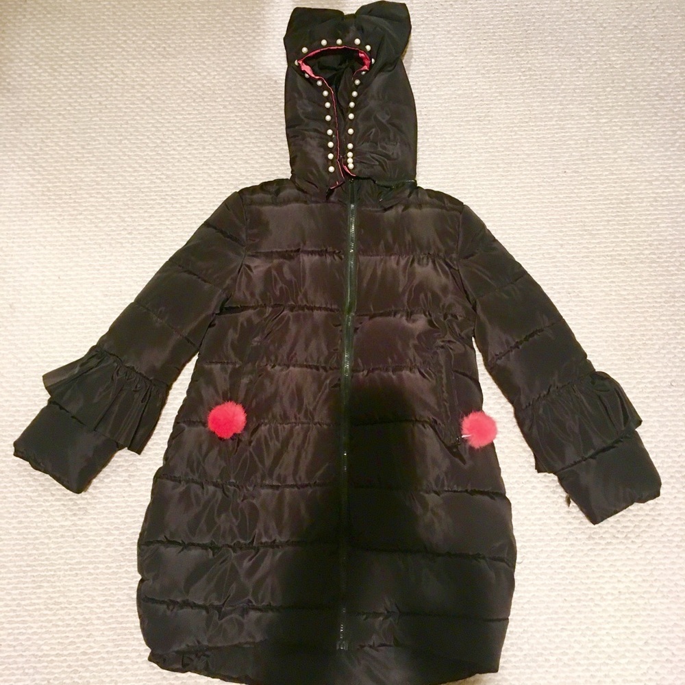Girls' Zipper Down Jacket
